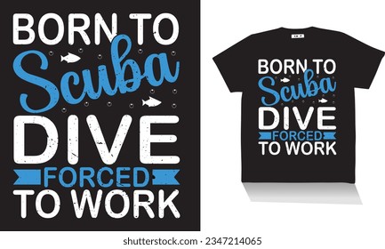 scuba diving t shirt design