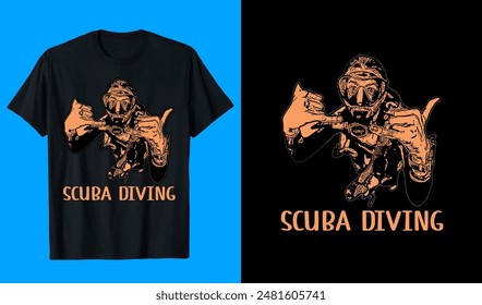 Scuba Diving T shirt  Design