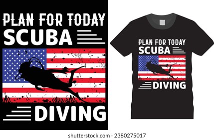 Scuba Diving T-shirt Design All People Lovers. scuba diving life, American Scuba diving design. Scuba diving design ready for print poster cards vectors