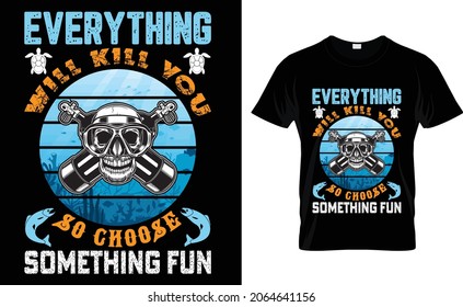 Scuba Diving T-shirt Design and Template 