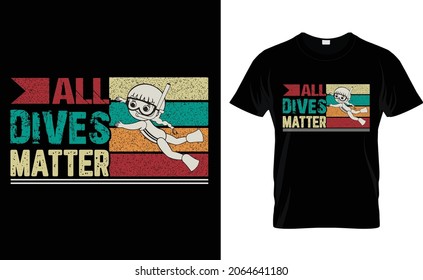 Scuba Diving T-shirt Design and Template 