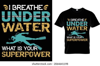 Scuba Diving T-shirt Design and Template 