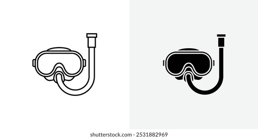 Scuba diving vecor icon set. Stock vector illustrator. EPS 10