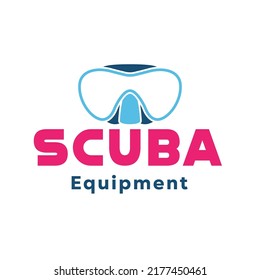 Scuba equipment Logo design vector