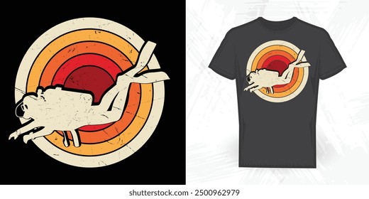 Scuba Funny Vintage Scuba T-shirt Design