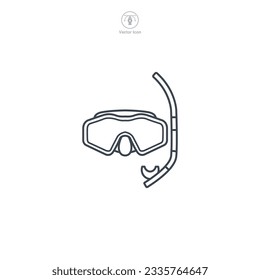 Scuba Gear icon symbol vector illustration isolated on white background