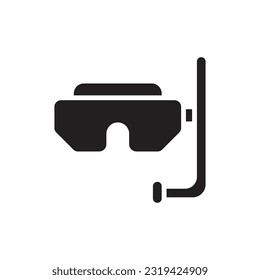 Scuba Glasses Filled Icon vector Illustration