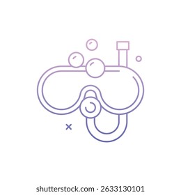 Scuba Icon vector stock illustration