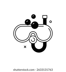 Scuba Icon vector stock illustration