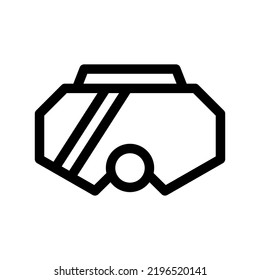 icono de máscara de scuba o logotipo símbolo de signo aislado ilustración vectorial - iconos vectoriales de estilo negro de alta calidad
