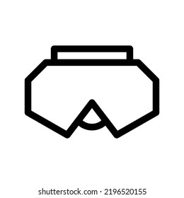 scuba mask icon or logo isolated sign symbol vector illustration - high quality black style vector icons
