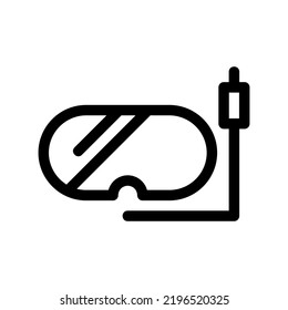scuba mask icon or logo isolated sign symbol vector illustration - high quality black style vector icons
