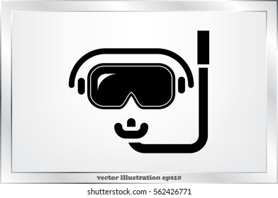 scuba mask icon vector illustration eps10.