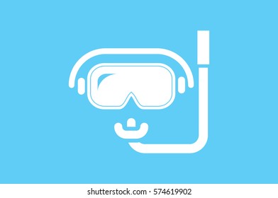 scuba mask icon vector illustration.