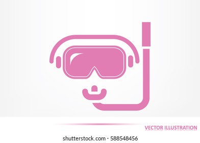 scuba mask icon vector illustration eps10.