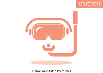 scuba mask icon vector illustration.