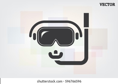 scuba mask icon vector illustration eps10.