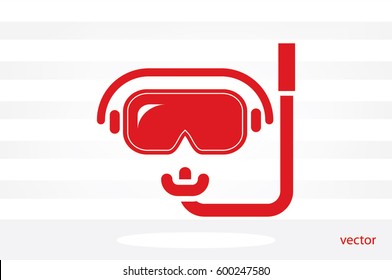 scuba mask icon vector illustration eps10.
