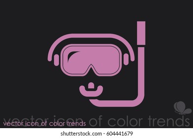 scuba mask icon vector illustration eps10.