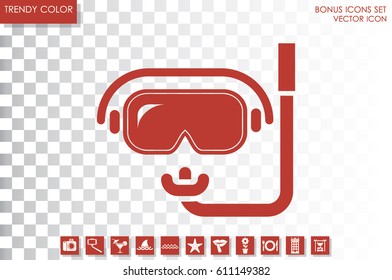 scuba mask icon vector illustration eps10.