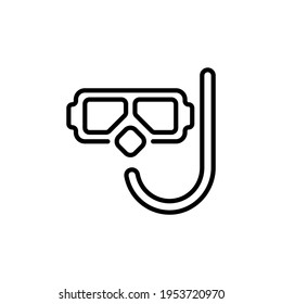 Scuba Mask icon in vector. Logotype