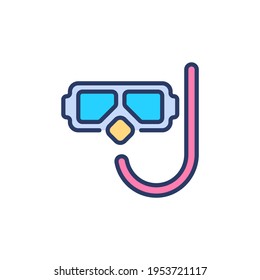 Scuba Mask icon in vector. Logotype
