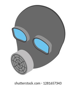 Scuba mask, isometric vector icon