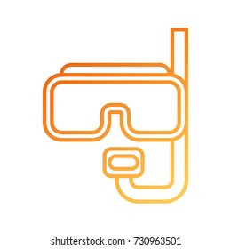 scuba mask and snorkel for diving vacation