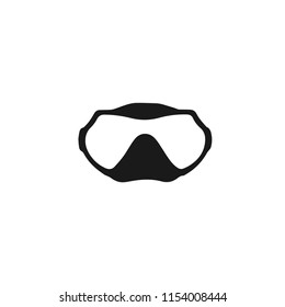 Scuba mask. Vector.