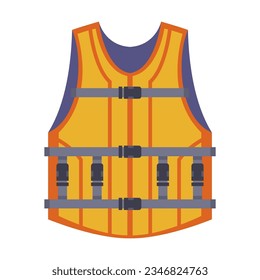 Scuba small items storage vest. Gear for diving isolated on white background. Sports concept