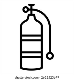 Scuba Tank Icon Element For Design