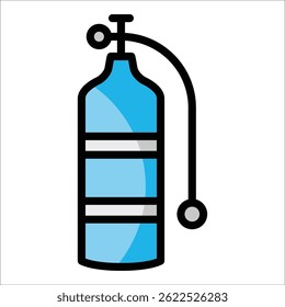Scuba Tank Icon Element For Design