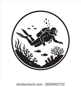 Scubadiving club logo vector design