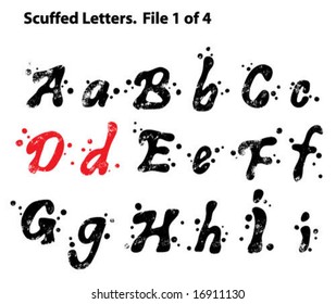Scuffed Letters 1 of 4