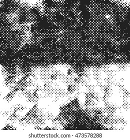 Scuffed and scratched. Abstract seamless black and white texture. Grunge background.