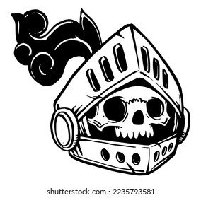 scull, abstraction for tattoo, evil     