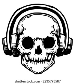 scull, abstraction for tattoo, evil     