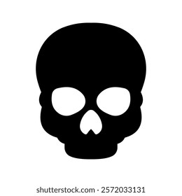 Scull icon color editable on white background