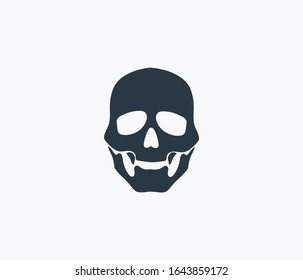 Scull icon isolated on clean background. Scull icon concept drawing icon in modern style. Vector illustration for your web mobile logo app UI design.