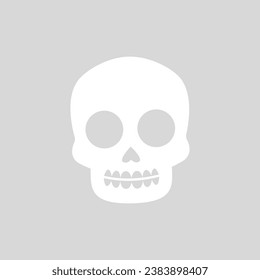 Scull icon vector. Day of the Dead illustration sign. Holiday symbol or logo.