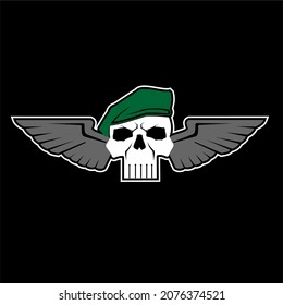 Scull print vector graphic art