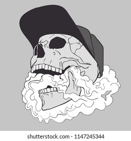 Scull Vector Illustration Stock Vector (Royalty Free) 1147245344 ...