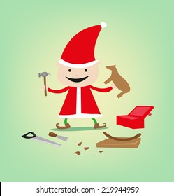 Sculpting Elf for Christmas Toys and Gifts for Santa Claus' gifts