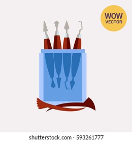 Sculpting Tools Vector Icon