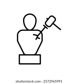 Sculptor icon simple vector symbol