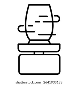 Sculptor icon Thin line vector design