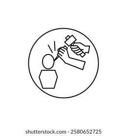 Sculptor icon Vector logo set flat