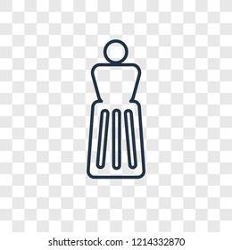 Sculpture concept vector linear icon isolated on transparent background, Sculpture concept transparency concept in outline style
