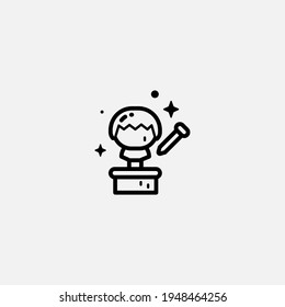 Sculpture icon sign vector,Symbol, logo illustration for web and mobile