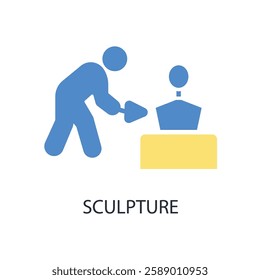 Sculpture icon. vector.Editable stroke.linear style sign for use web design,logo.Symbol illustration.